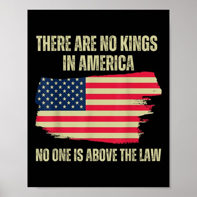 There Are No Kings In America, 2024 Us Flag  Poster (Front)