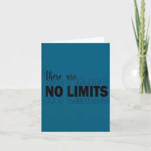There Are No Limits Mindset Motivation Black  Card