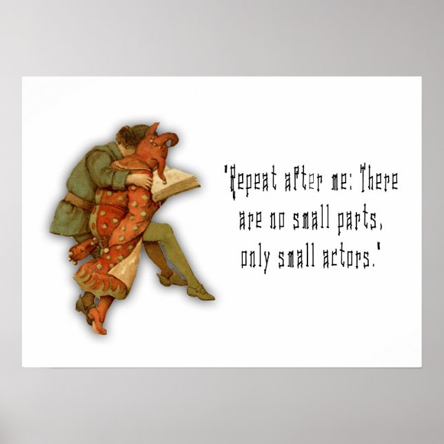 There are No Small Parts Poster (Front)