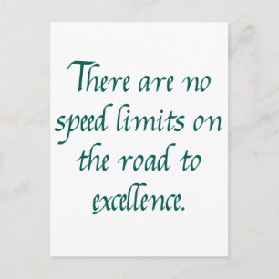 There are no speed limits postcard