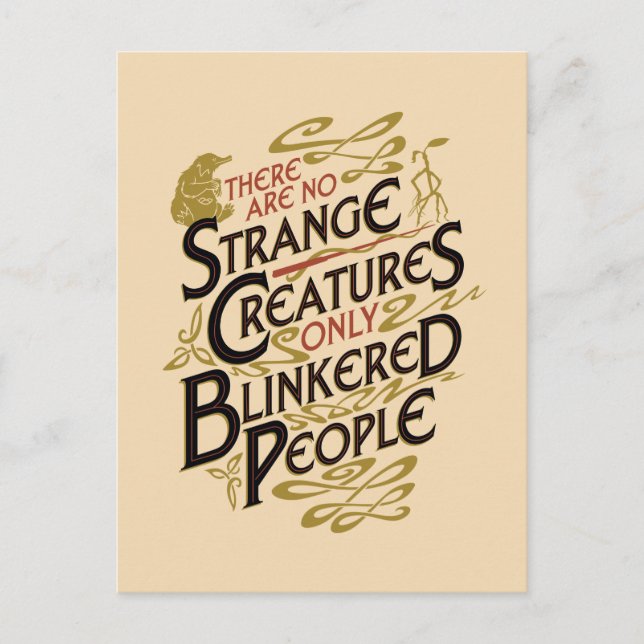 There Are No Strange Creatures Postcard (Front)