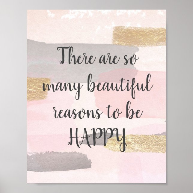 THERE ARE SO MANY BEAUTIFUL REASONS Quote Poster (Front)