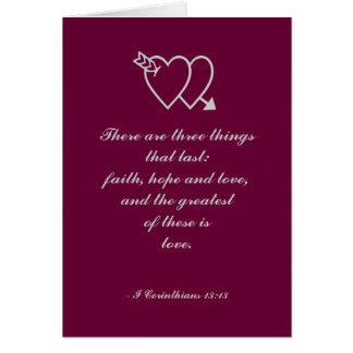 There are three things that last: faith, hope a...