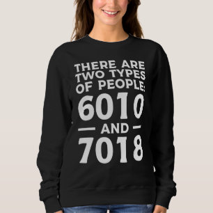 There Are Two Types Of People 6010 And 7018 Welder Sweatshirt