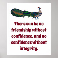 There Can Be No Friendship - Confidence Quote