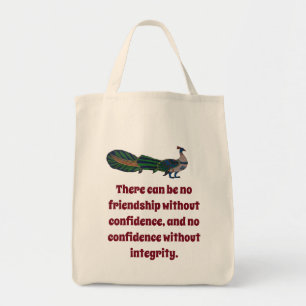 There Can Be No Friendship - Confidence Quote Tote Bag