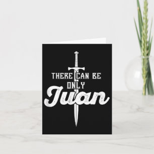 There Can Only Be Juan Shirt Cinco De Mayo Sword T Card