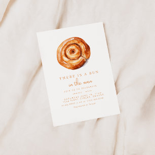 There Is A Bun In The Oven Baby Shower Invite