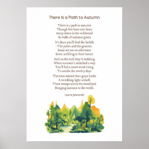 There Is a Path to Autumn by Laura Jaworski Poster