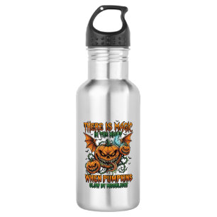 There Is Magic Halloween Monster Pumpkins Bat Wing 532 Ml Water Bottle
