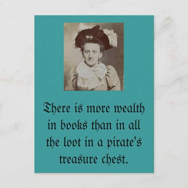 There is more wealth in books... postcard (Front)