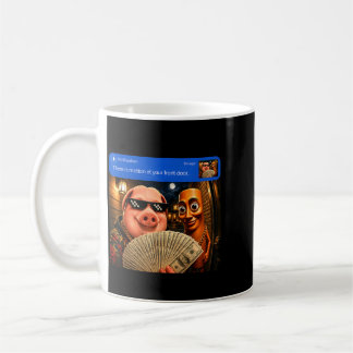 There is motion at front door tung tung tung john coffee mug