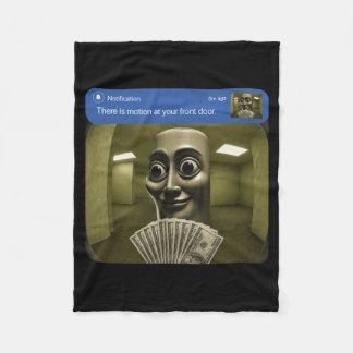 There Is Motion At Front Doortung Tung Tung Sahur Fleece Blanket