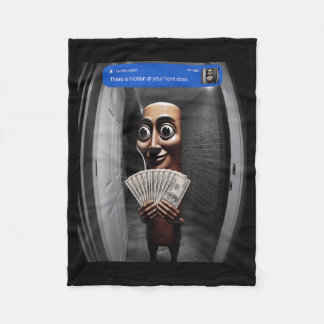 There Is Motion At Front Tung Tung Tung Sahur Meme Fleece Blanket