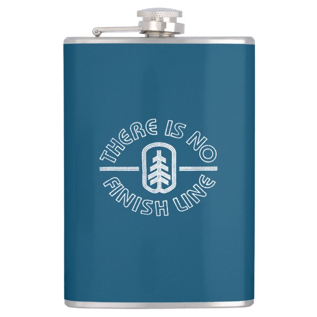 There Is No Finish Line Hip Flask (Front)