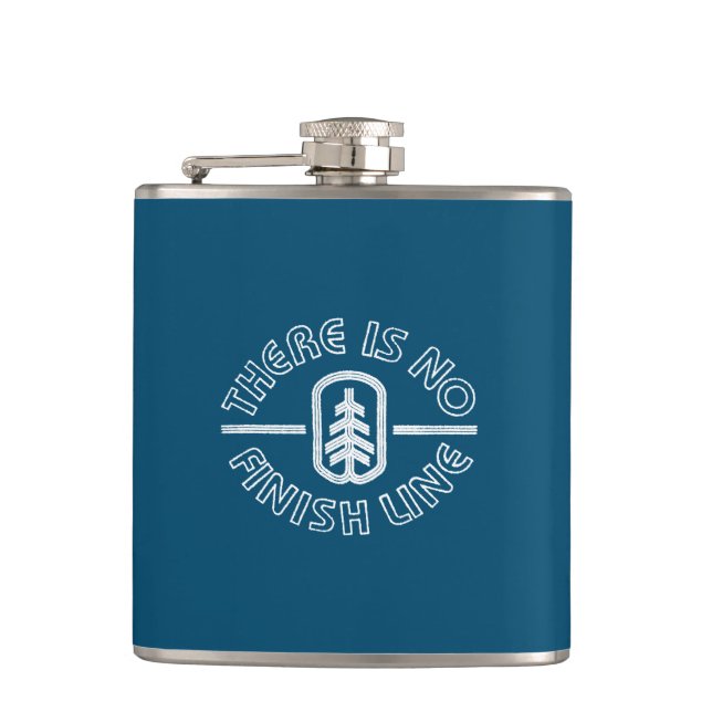 There Is No Finish Line Hip Flask (Front)