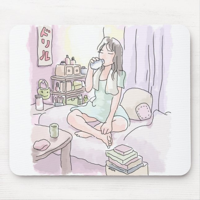There is no French sentence to translate. The give Mouse Pad (Front)