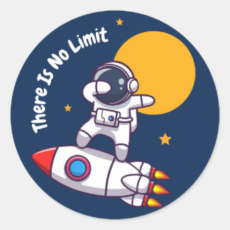 There Is No Limit Classic Round Sticker