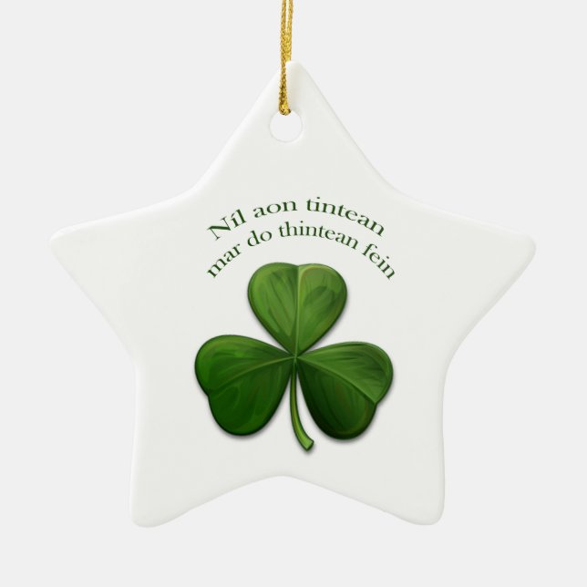 There is no place like home ceramic ornament (Front)