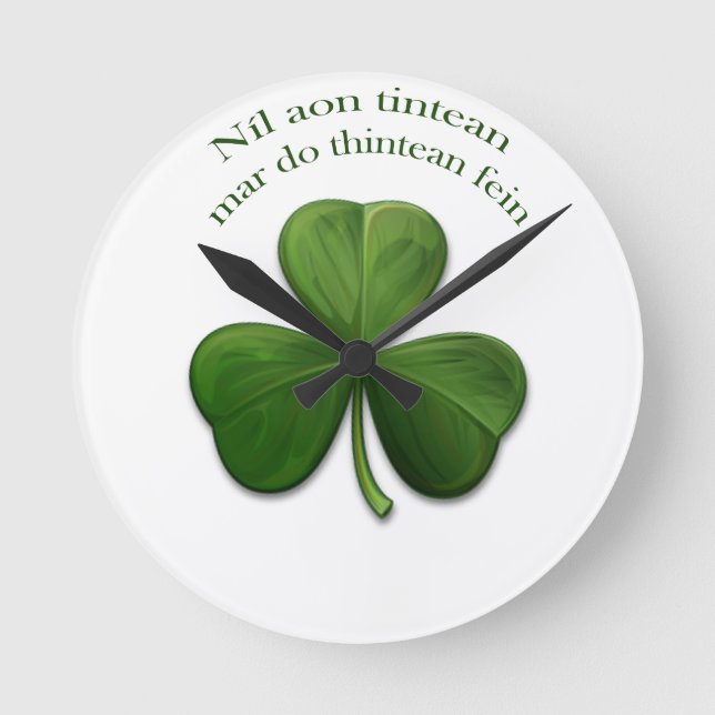 There is no place like home round clock (Front)