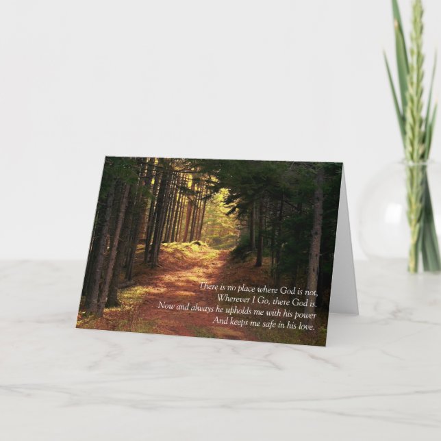 There is no place where God is not Card (Front)