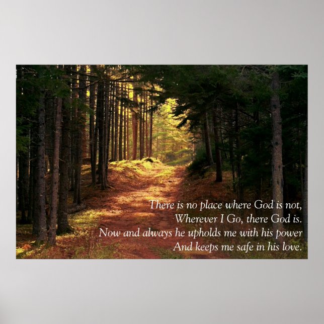 There is no place where God is not Poster (Front)