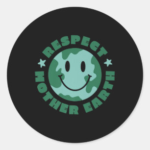 There Is No Plan B Climate Protection Environmenta Classic Round Sticker