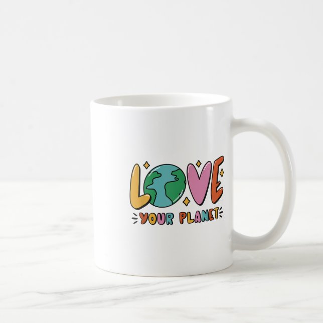 There Is No Plan B Climate Protection Environmenta Coffee Mug (Right)