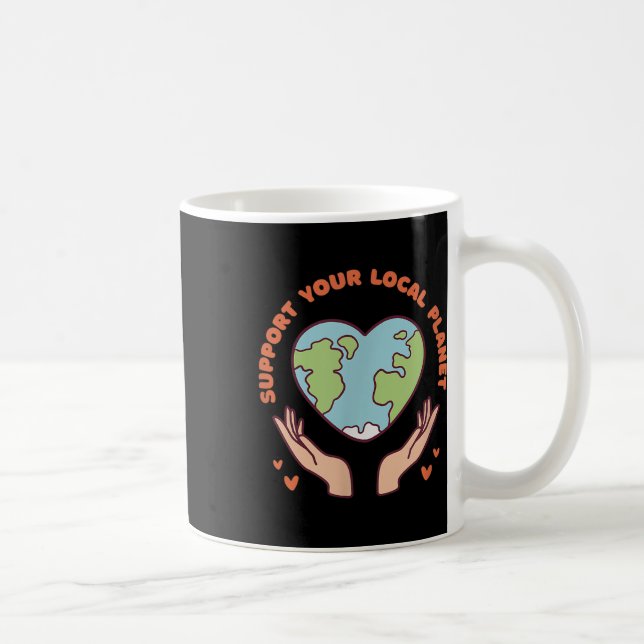There Is No Plan B Climate Protection Environmenta Coffee Mug (Right)