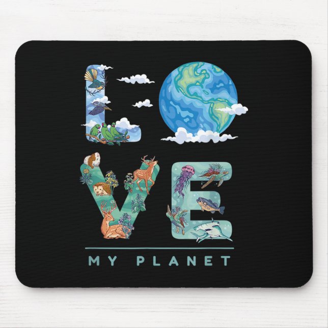 There Is No Plan B Climate Protection Environmenta Mouse Pad (Front)