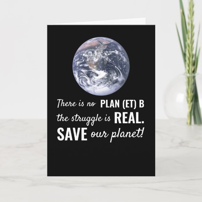 There is No Plan (et) B, Climate Change Card (Front)