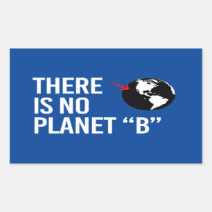 There is no Plan(et) B Rectangular Sticker