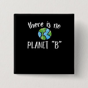There is no planet B 15 Cm Square Badge