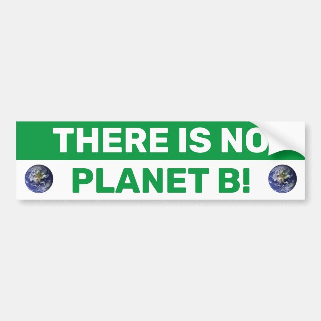There Is No Planet B Bumper Sticker (Front)