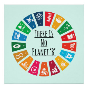There Is No Planet B Climate Change Global Warming Poster