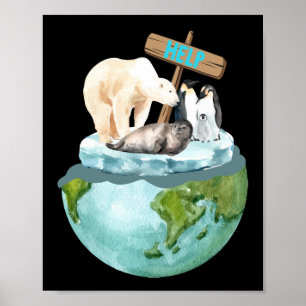 There Is No Planet B  Climate Change Poster