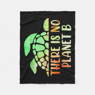 There Is No Planet B Environmental Protection Fleece Blanket