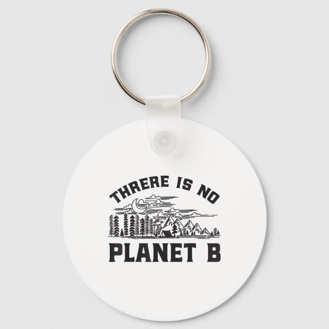 There Is No Planet B Environmental Protection Rett Key Ring (Front)