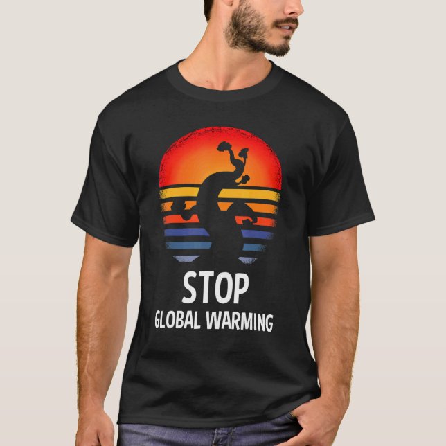 There Is No Planet B Global Warming Climate Change T-Shirt (Front)