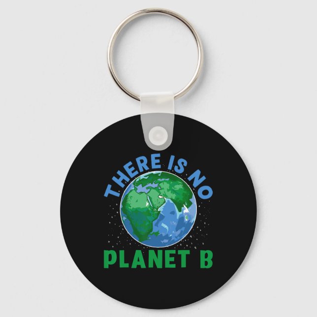 There Is No Planet B  Key Ring (Front)