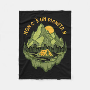 There Is No Planet B Mother Earth Environmental Fleece Blanket