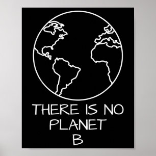 There Is No Planet B Natural Conservation Plastic Poster