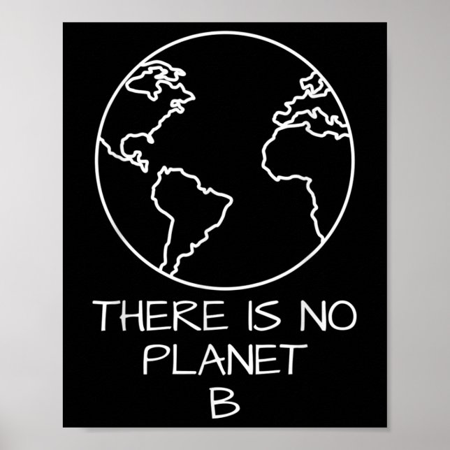 There Is No Planet B Natural Conservation Plastic Poster (Front)