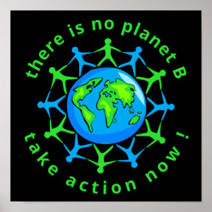 THERE IS NO PLANET B, TAKE ACTION NOW ! POSTER