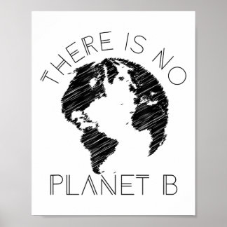 There Is No Planet B World Against Global Warming  Poster