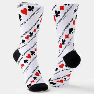 There Is No Such Thing Friendly Game Of Bridge Socks