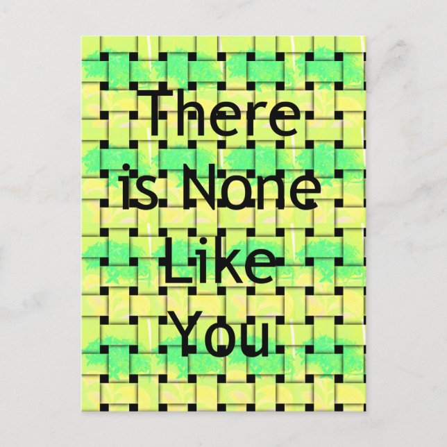 There Is None Like You Art Print Postcard (Front)