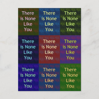 "There Is None Like You": The Mosaic Grid Communic Postcard