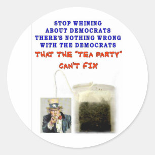 THERE IS NOTHING WRONG WITH DEMOCRATS CLASSIC ROUND STICKER