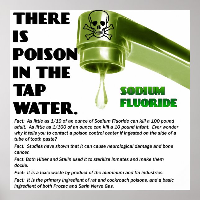 THERE IS POISON IN THE TAP WATER! Poster (Front)